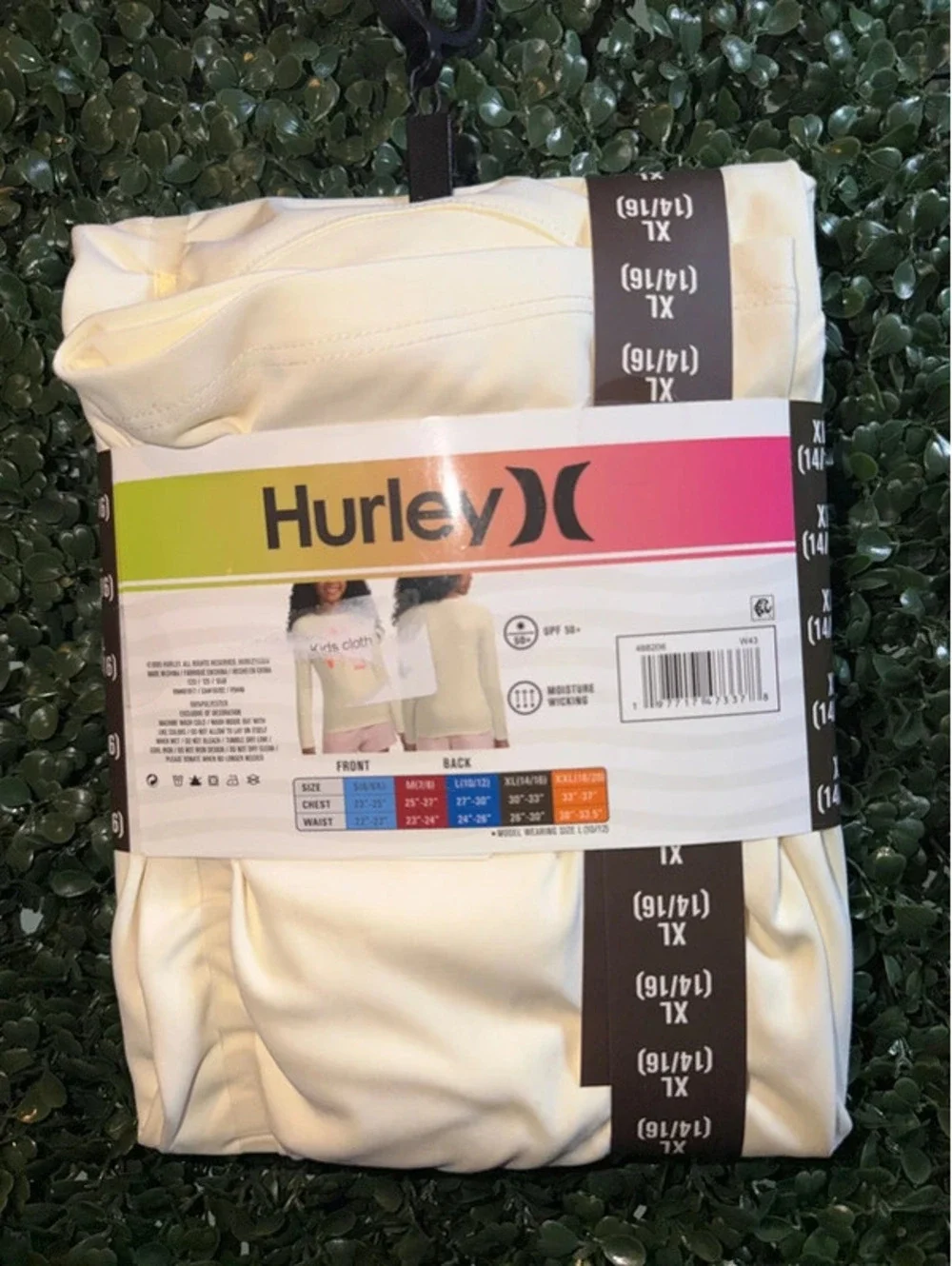 Hurley long sleeve swim top